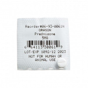 Pocket Nurse Demo Dose PredniSON Orason - Demo Dose Prednisone Orison, 5 mg, Simulated Medication, for Instructional Use Only, Not for Human or Animal Use - 06-93-0061