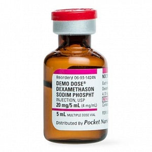 Pocketnurse Demo Dose Dexamethasn Sodim Phospht (Decadrn) - Dexamethason Demonstration Dose, for Instructional Use Only, Not for Human or Animal Use - 06-93-1424