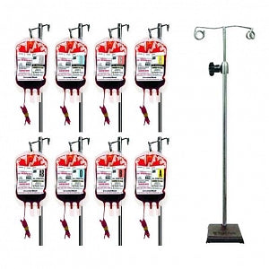 Pocketnurse Demo Dose Simulated Blood Product Sets - Demo Dose Simulated Blood Set with Stand, for Instructional Use Only, Not for Human or Animal Use - 06-93-6008
