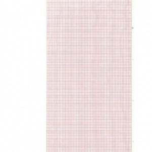 Print Media Fanfold Chart Paper - Fan-Fold Chart Paper, 214" x 280" x 300", Red - 6921357