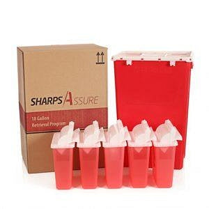 Post Medical Sharps Containers - Sharps Container Kit, 1 x 18 gal. Con ...