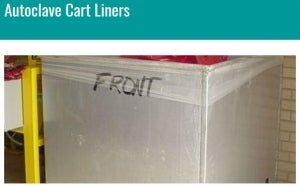 Pacific Medical Specialties Autoclave Cart Liners - Clear Liner, 114" x 76", 60/Roll - LC14-11476