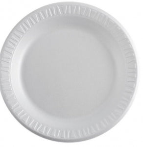 Dart Laminated Foam Plates - Foam Laminated Plates, 9" - DRT-9PWQ