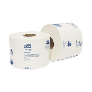 Essity Tork Universal Bath Tissue Rolls with OptiCore - Tork 161990 Universal Bath Tissue Roll with OptiCore, 2-Ply, White, 3.75" W x 4.0" L - 161990