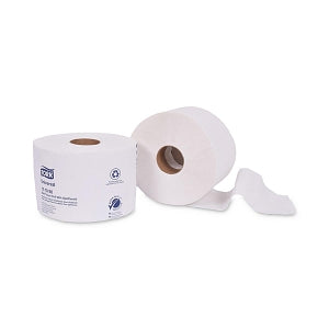 Essity Tork Universal Bath Tissue Rolls with OptiCore - Tork 161990 Universal Bath Tissue Roll with OptiCore, 2-Ply, White, 3.75" W x 4.0" L - 161990