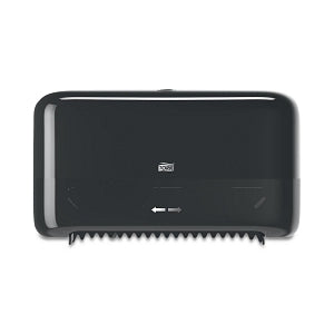 Essity Professional Hygiene Tork Elevation Coreless High Capacity Bath Tissue Dispensers - Tork 473208 Coreless Elevation High-Capacity Bath Tissue Dispenser, Black, 8.228" H x 14.173" W x 5.078" D, for Tork 472886 - 473208