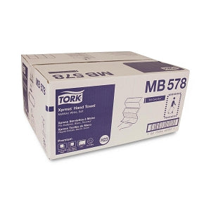Essity Tork Premium Soft Xpress 3-Panel Multifold Hand Towels - Tork Premium MB578 Soft Xpress Multifold Paper Hand Towel, 3-Panel, 2-Ply, White, 9.125" W x 10.875" L - MB578