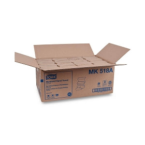 Essity Professional Hygiene Tork Multifold Hand Towels - Tork MK518A Universal Multifold Hand Towel, 1-Ply, Natural, 8.1" W x 9.5" L - MK518A