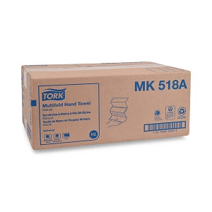 Essity Professional Hygiene Tork Multifold Hand Towels - Tork MK518A Universal Multifold Hand Towel, 1-Ply, Natural, 8.1" W x 9.5" L - MK518A