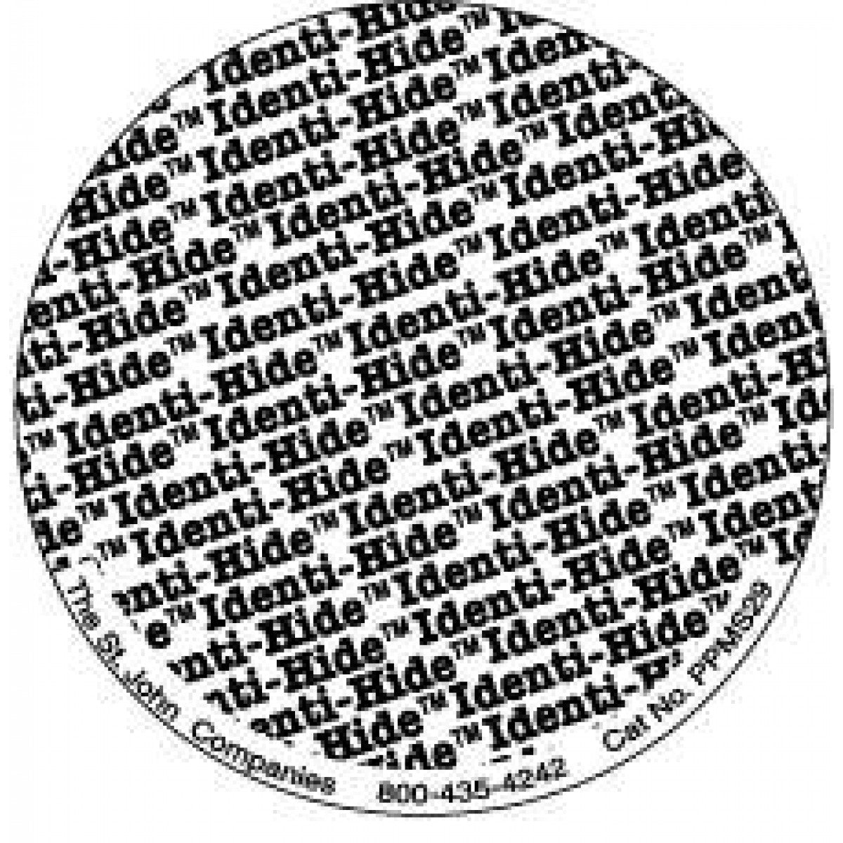 Identihide Label Identi-Hide Label Covers Patient Information Paper Permanent Opaque Wh ...