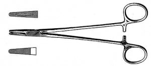 Precision Medical Devices Inc Mayo-Hegar Needle Holder Right Left Hand Tungsten Carbide - Tungsten Carbide Mayo-Hegar Needle Holder with Serrated Jaws, 5