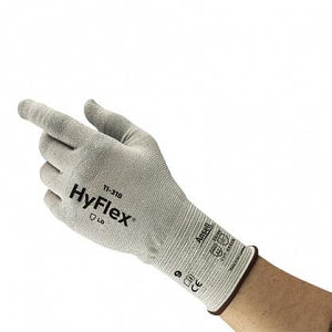 Ansell HyFlex 11-318 Cut Resistance Glove - HyFlex 11-318 Cut-Resistant Gloves, Gray, Size 9 - 256369
