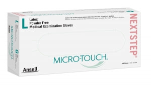 Ansell Tactile Sense Latex Powder-Free Exam Gloves - Micro-Touch Nextstep Powder-Free Latex Exam Gloves, Size XS - 3200