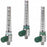 Precision Medical Chrome Flowmeters - Chrome Flowmeter, Oxygen, Ohmeda Adapter, 0-15 LPM - 1MFA1005