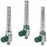Precision Medical Chrome Flowmeters - Chrome Flowmeter, Air, No Adapter, 1/8 NPT, 0-15 LPM - 1MFA2001