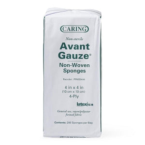 Medline Nonsterile Nonwoven Gauze Sponges - Nonwoven Nonsterile 4-Ply Gauze Sponges, 4" x 4" - PRM25444