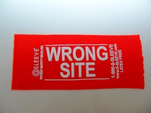 Patient Safety Gear Wrong-Site Sleeves - Wrong Site Sleeve, Arm, Orange - GWS-04