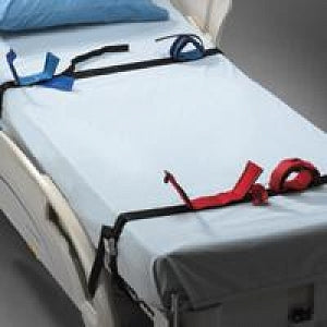 Posey Company Connected Twice-as-Tough Cuffs - Connected Stretcher Cuffs with Key Lock, Adjustable, Wrist - 2796