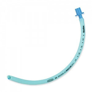 Smiths Medical Siliconized PVC Uncuffed Endotracheal Tube - Endotracheal Tube, Oral / Nasal, PVC, Blue Line, Uncuffed, 3.5 mm - 100/141/035