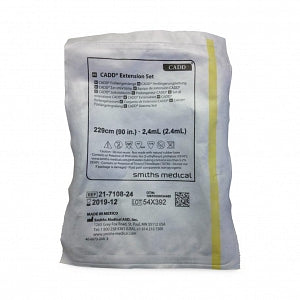 Smiths Medical TOTM Extension Sets - TOTM Extension Set, Yellow Stripe, 90", 0.2 Micron Filter - 21-7108-24