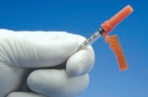 Smiths Medical Hypodermic Needle with Fixed-Needle Insulin Syringes - Insulin Syringe with Hypodermic Needle, 30 G x 1/2", 1/2 mL - 4430-5