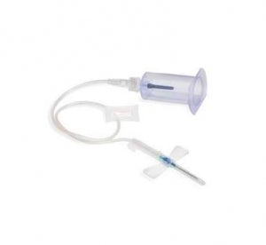 Smiths Medical Saf-T Wing Blood Collection and Infusion - Blood Collection and Infusion Set with Winged Needle, 25G x 3/4", 6" of Tubing and Detached Saf-T Holder Device - 982506D