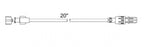 Smiths Medical Standard Bore Extension Sets - Swivel Extension Set, Male Luer Lock, 20" - MX450SL