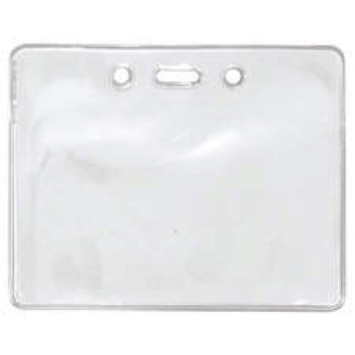 Badge Holder Vinyl 3 7/16" X 2 15/16" Clear 100 Per Package