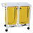 MJM PVC Double Hamper Frame - Double Hamper Frame with Foot Pedal, No Bags - 214-D-FP-FRAME