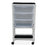 Mjm International PVC Universal Carts - Universal Carts with 3 Drawers and 1 Shelf - 3U3D
