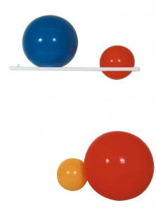 Mjm International PVC Wall Mount Ball Rack - RACK, BALL, THERAPY, PVC ...