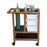 Mjm International PVC Emergency Cart - Emergency Crash Cart, 3 Drawers, Wood Tone - WT1010-3TWN