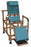 Mjm International PVC Woodtone Reclining Shower Chair - SHOWER CHAIR, WOODTONE, RECLINE, FOOT - WT196