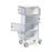 Pharmacy Cart 24.5"W x 15"D x 48"H 4 Cabinet Doors - Combi Cam Locks