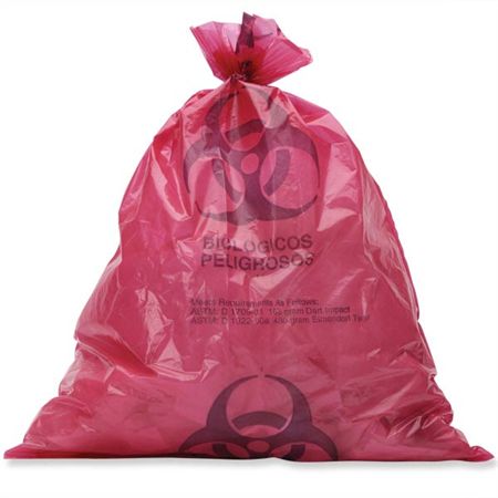 Polyethylene Biohazard Bags 40-42 Gallons - 2mil - 38"W x 45"H