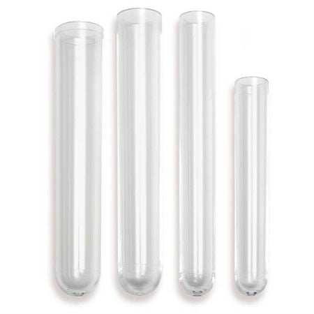 Translucent Polystyrene Tubes 17mm x 100mm - 14mL - Natural only