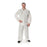 Disposable Snap-Front Scrub Shirt - White Medium