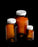Qorpak ValuLine Amber Wide Packer Bottles with PP F217/PTFE Lined Cap - Wide Mouth Packer Bottle with PTFE-Lined Cap, Amber, 16 oz. - 239214