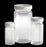 Qorpak ValuLine Clear Graduated Medium Round Bottles with PP / PTFE Cap - Graduated Bottle with PTFE-Lined Cap, Clear, 4 oz. - 239221