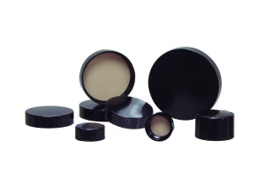 Qorpak F217 & PTFE Lined Phenolic Caps - CAP, PHEN F217 & PTFE LND, BLK, 33-430 NCK - CAP-06700