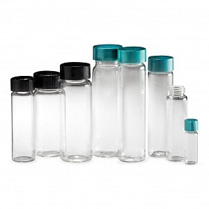 Qorpak Clear Screw Thread Vials - VIAL, SAMPLE, 8-425 NECK, CLR, 0.5DRAM - GLA-00786
