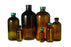 Qorpak Amber Glass Boston Round Bottles No Cap - Narrow Mouth Amber Boston Round Bottle, 16 oz., 28-400 Neck Finish, Convenience Pack - GLA-00898