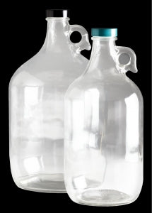 Qorpak Clear Glass Jugs - JUG, PTF LINED CAP, CLR, 128OZ - GLC-01443