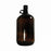 Qorpak Amber Glass Jugs - Amber Glass Jug with Black Phenolic Pulp / Tin Foil Cap Attached, 128 oz., 38-400 Neck Finish - GLC-02052