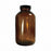 Qorp Amber Wide Mouth Packer BTLS W/Phenolic Pulp / Tin Foil Cap - BOTTLE, WM PACKER, PV CAP, AMB, 8.5OZ - GLC-02124