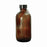 Qorpak Safety Coated Amber Boston Bottles with Phenolic PolyCone Cap - Safety Coated Boston Round Bottle with PolyCone-Lined Cap, Amber, 32 oz. - GLC-02274