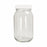 Qorpak Safety-Coated Clear 8 oz. Standard Bottle with Metal Cap - Safety Coated Standard Wide Mouth Bottle with Plastisol-Lined Cap, Clear, 8 oz. - GLC-05568