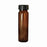 Qorpak Vacuum / Ionized Amber Borosilicate Screw Vials with Caps - Vacuum and Ionized Borosilicate Glass Sample Vial with PTFE-Lined Cap, Amber, 5 dr. - GLC-06001