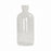 Qorpak Clear Boston RND BTLS W/PP Hole Cap / PTFE / Silicone Septa - BOTTLE, BOSTON RND, F1410 CAP, CLR, 16OZ - GLC-06414