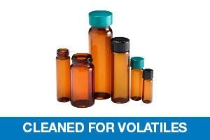 Qorpak Amber VOA Vials - VIAL, SAMPLE, PTFE LINED CAP, AMB, 2DRAM, V2 - GLC-06993